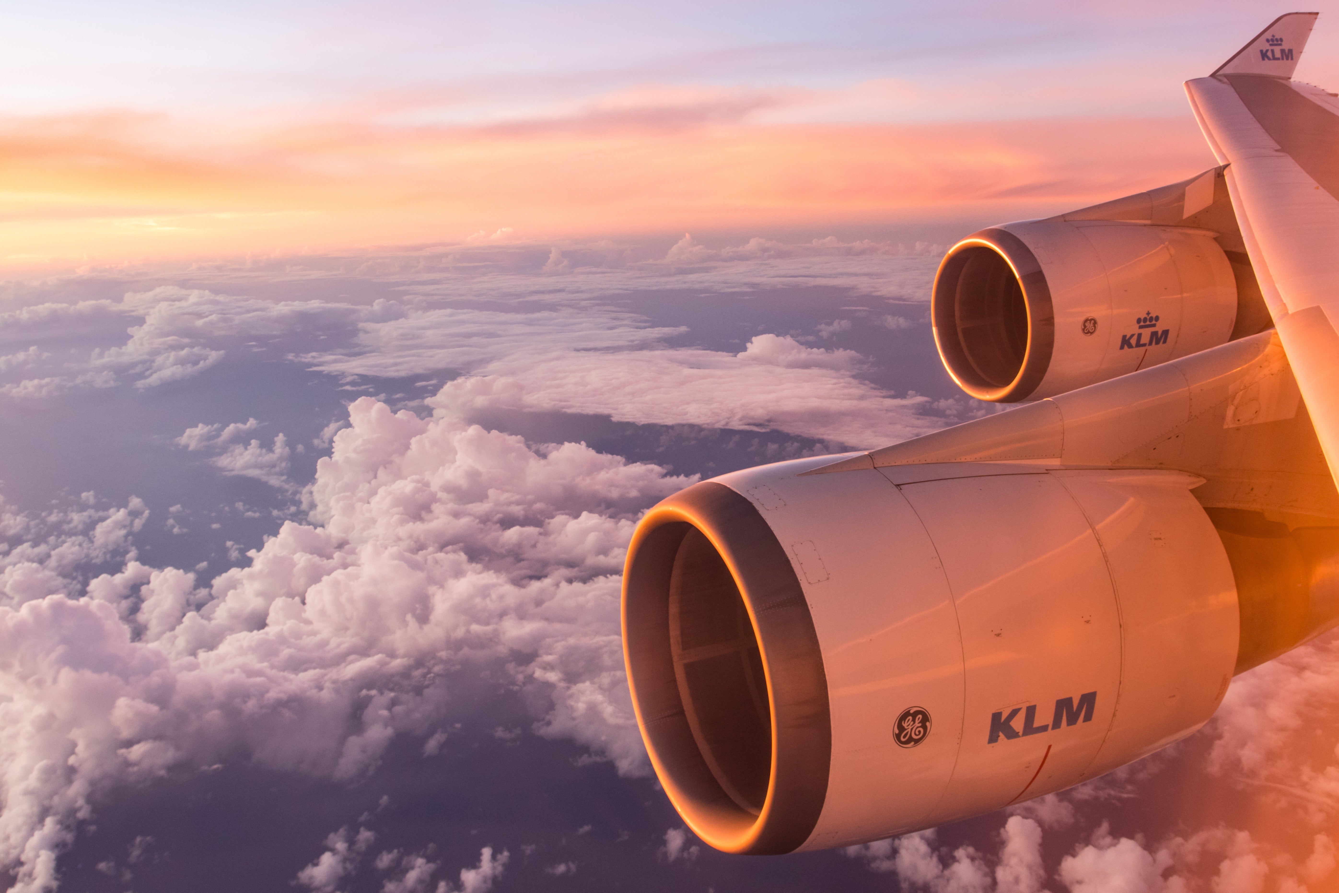 A beautiful window shot out of a KLM flight